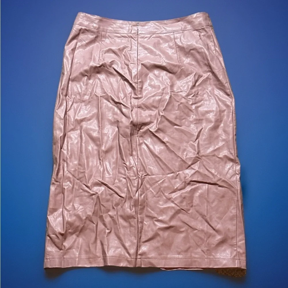 Size Large Barbie Princess MIDI Vegan Leather Pencil Skirt SHEIN - Picture 2 of 3